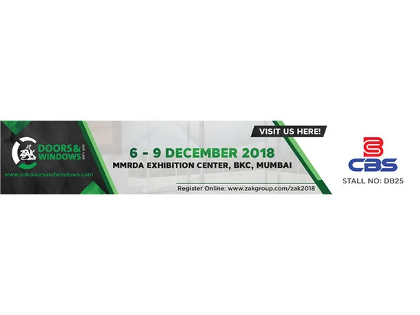 See you at ZAK doors and windows expo 2018, Mumbai